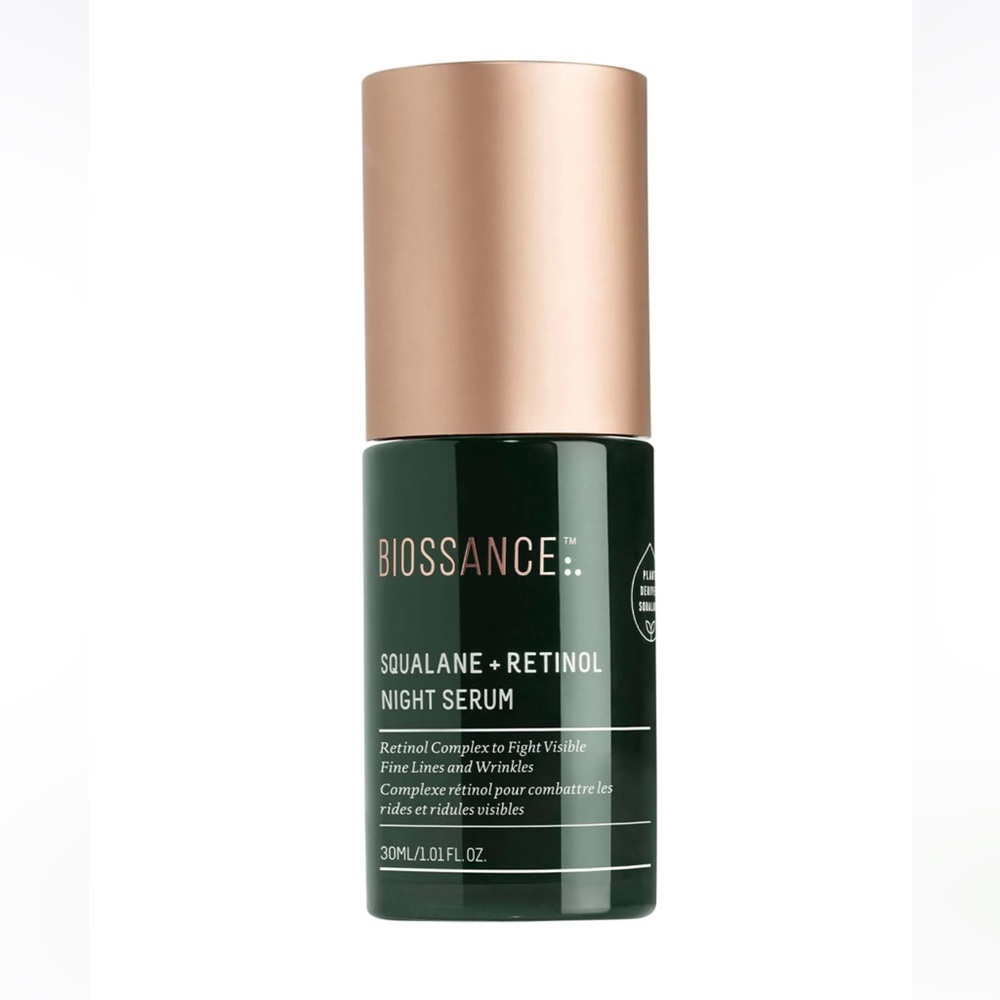 NEW FULL SIZE BIOSSANCE SQUALENE + RETINOL NIGHT SERUM 30ml